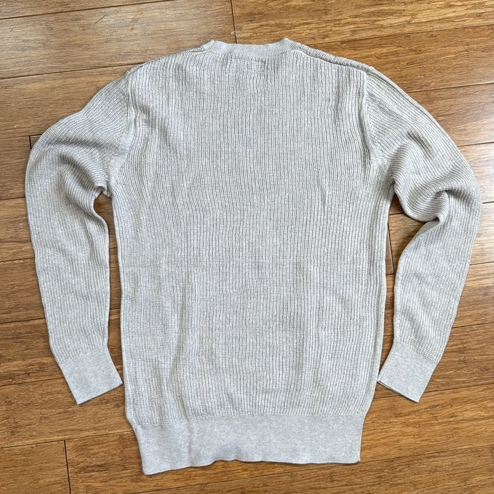 NEW ALL SAINTS Knit Sweater Taupe 100% cotton sz XS